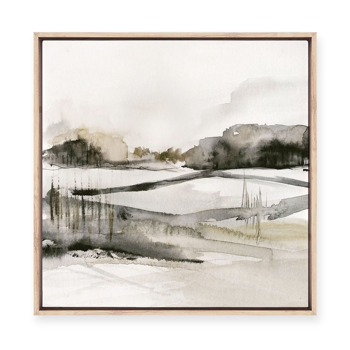 Turnwood Falls II Framed Canvas