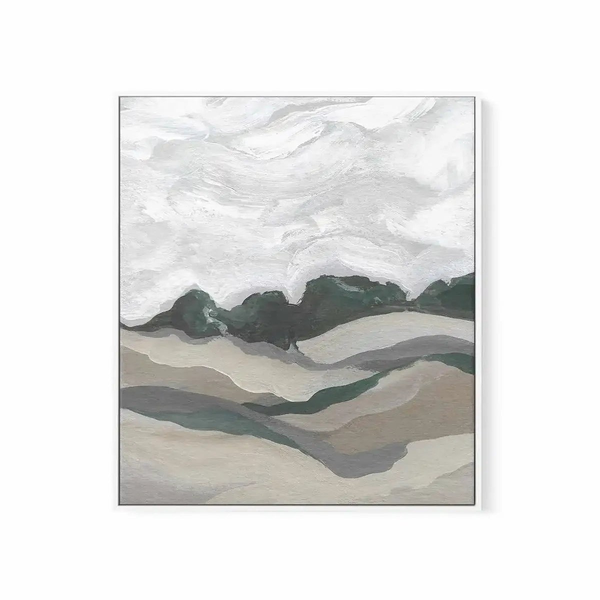 Abstract Landscape by Josephine Wianto Framed Canvas Art Print