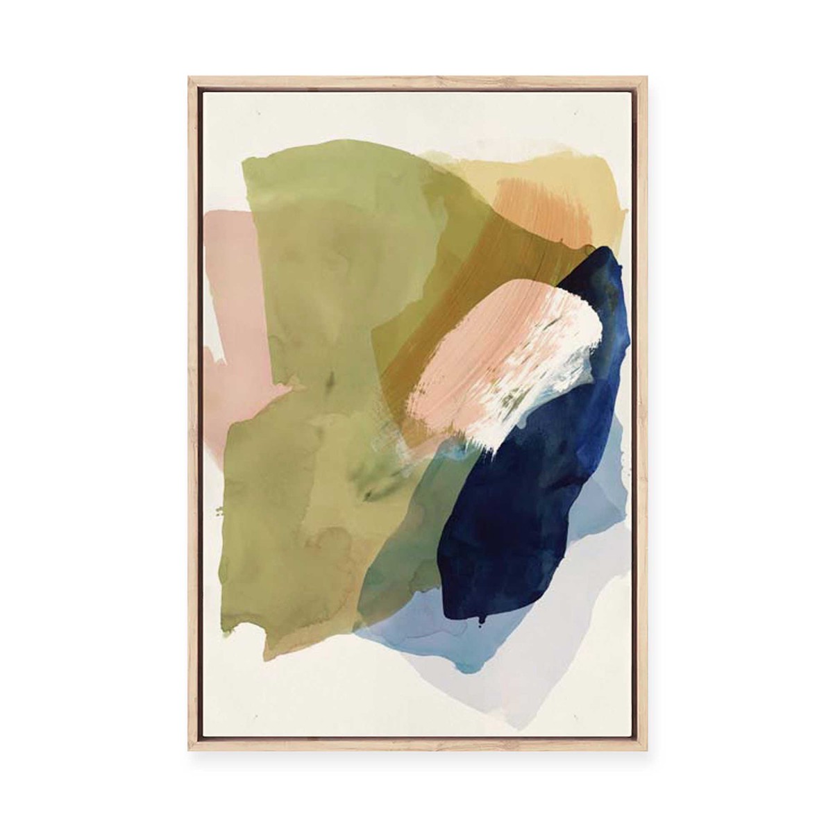 Brush and Whisper II Framed Canvas