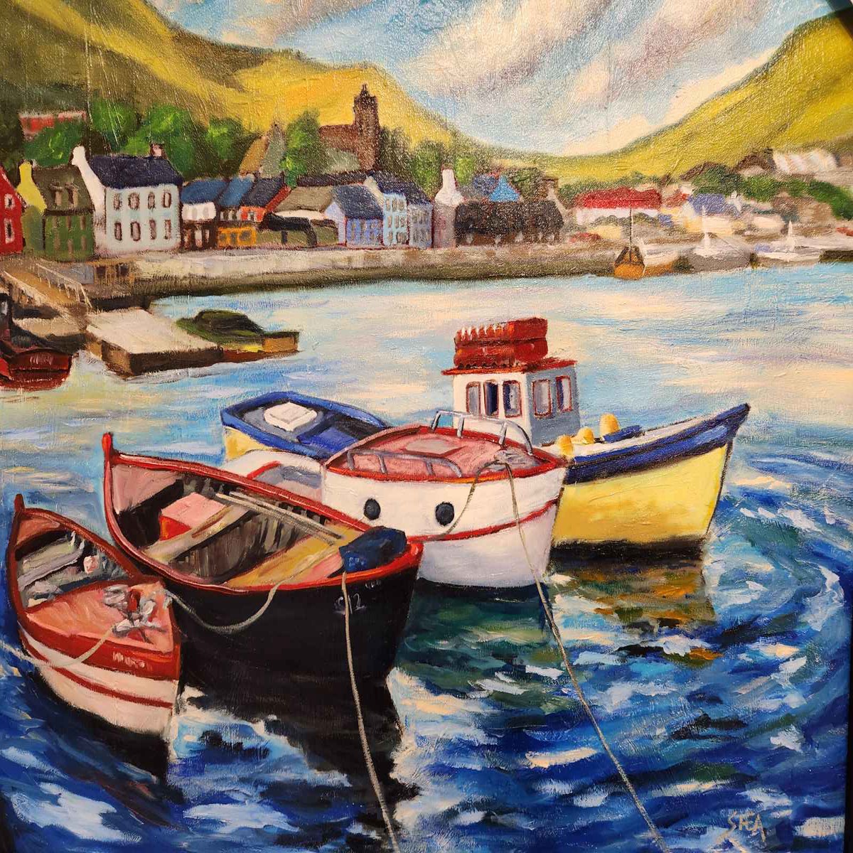 Dingle Bay Ireland - original art by Pat Shea