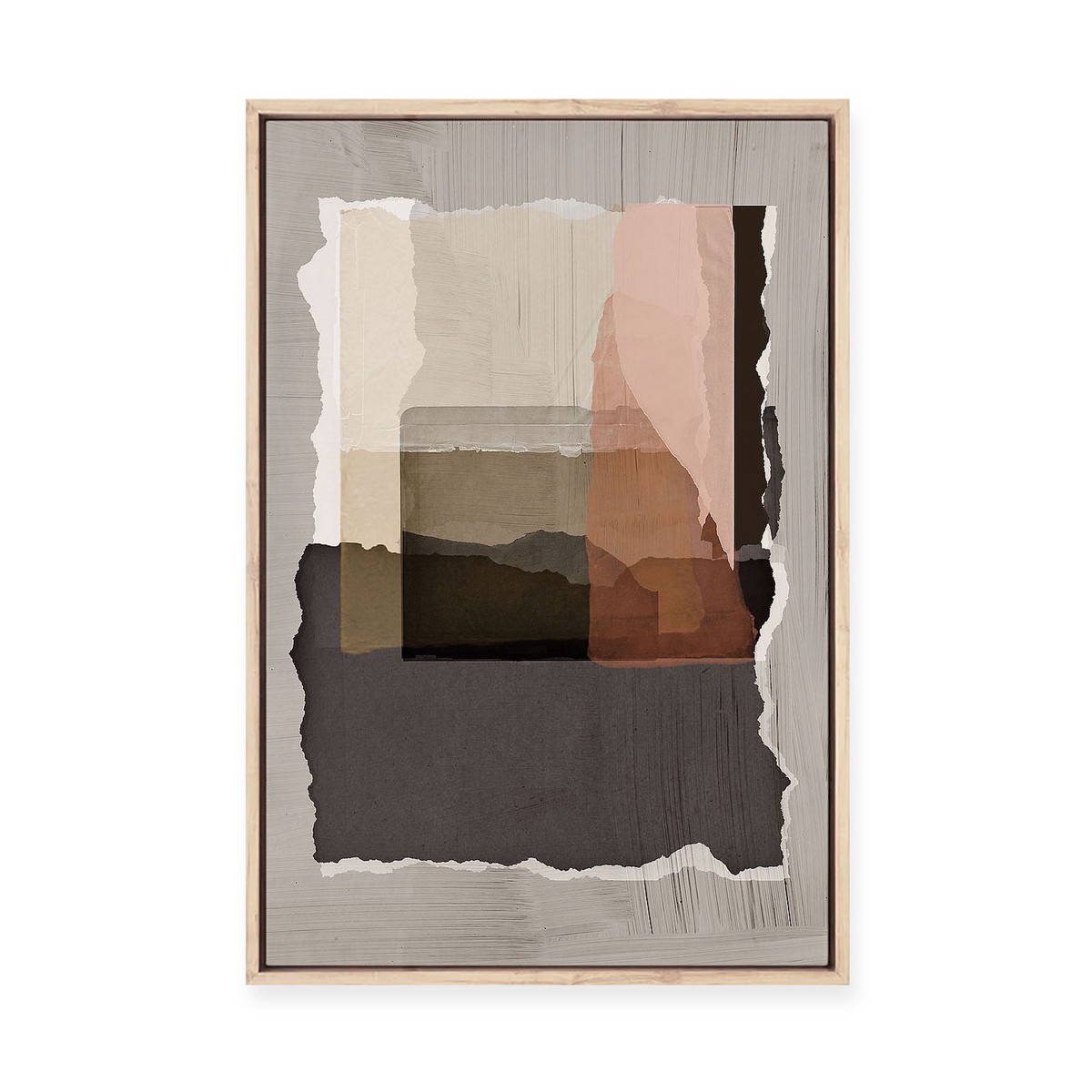 Torn I Framed Canvas