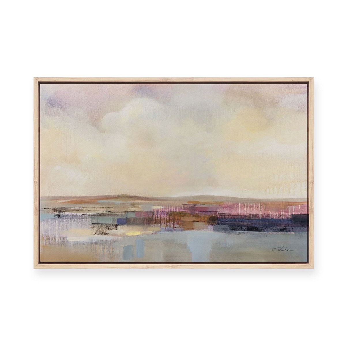 Billowing Clouds Framed Canvas
