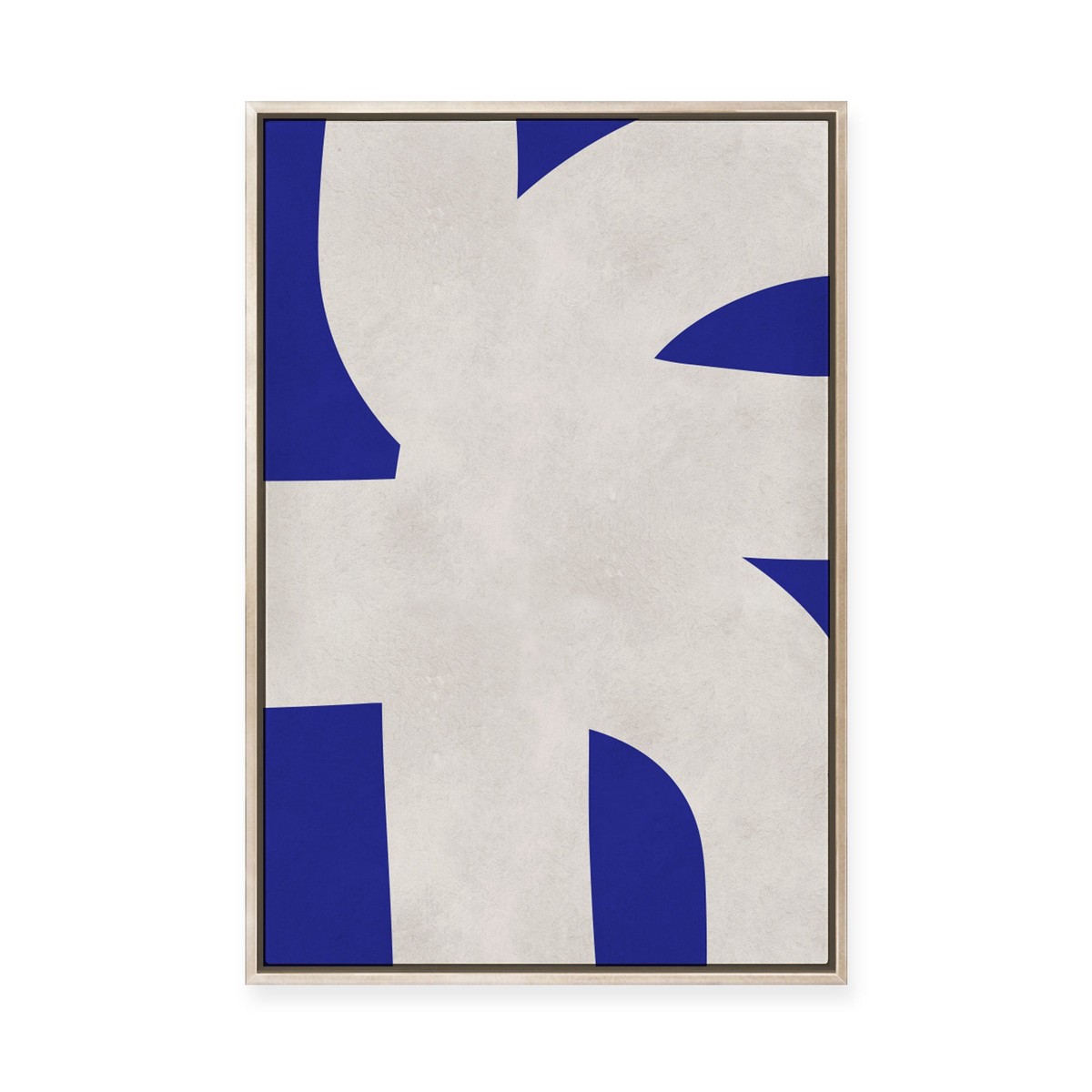 Blue Roads II Framed Canvas
