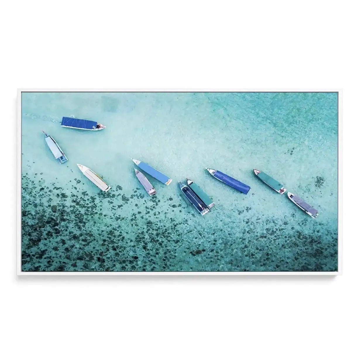 A Day On The Water LS Framed Canvas