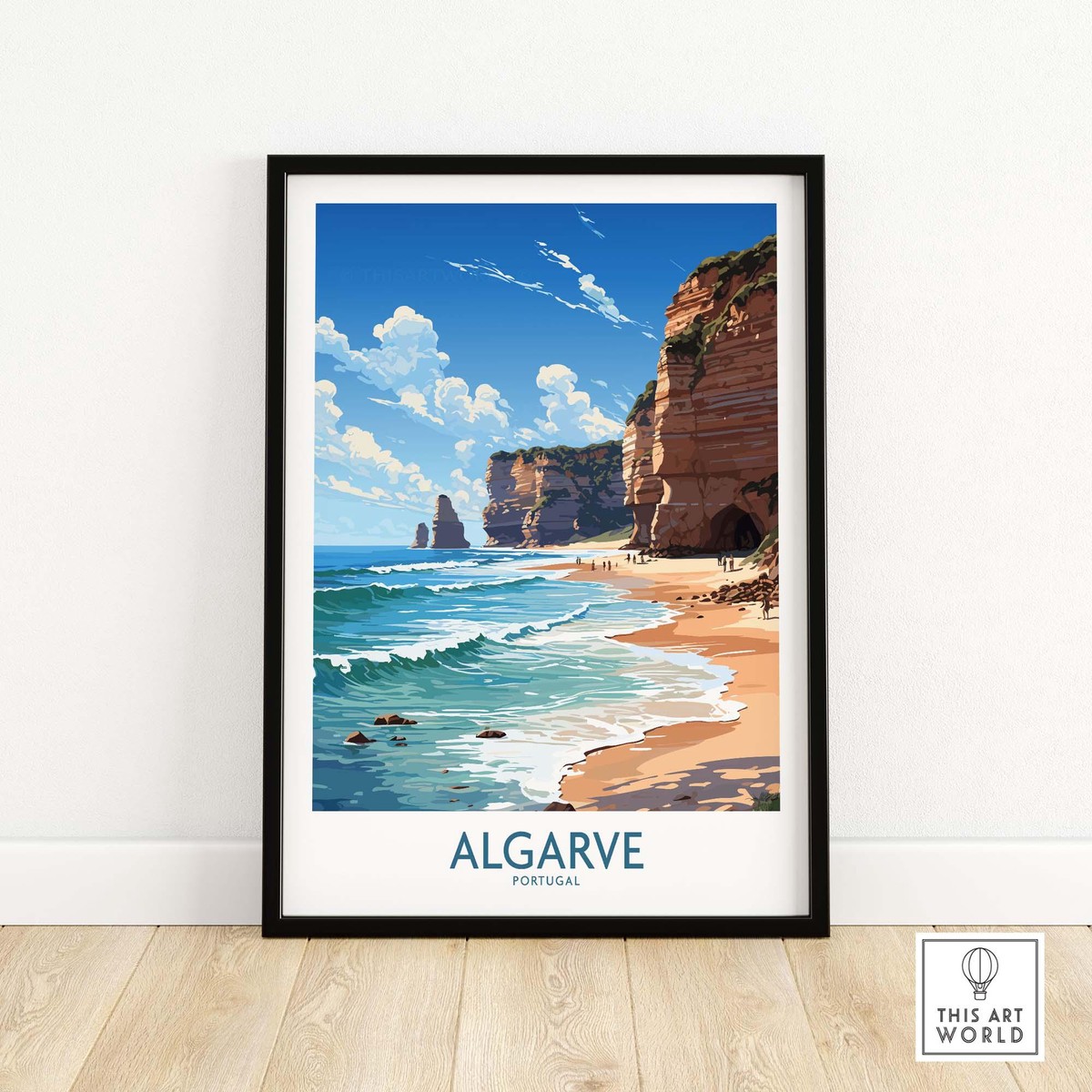 Algarve Print Beach Poster Modern