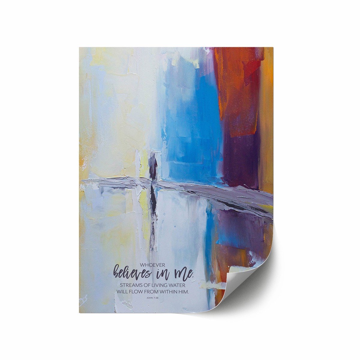 John 738 (O Master Let Me Walk with Thee) 12x18 repositionable poster