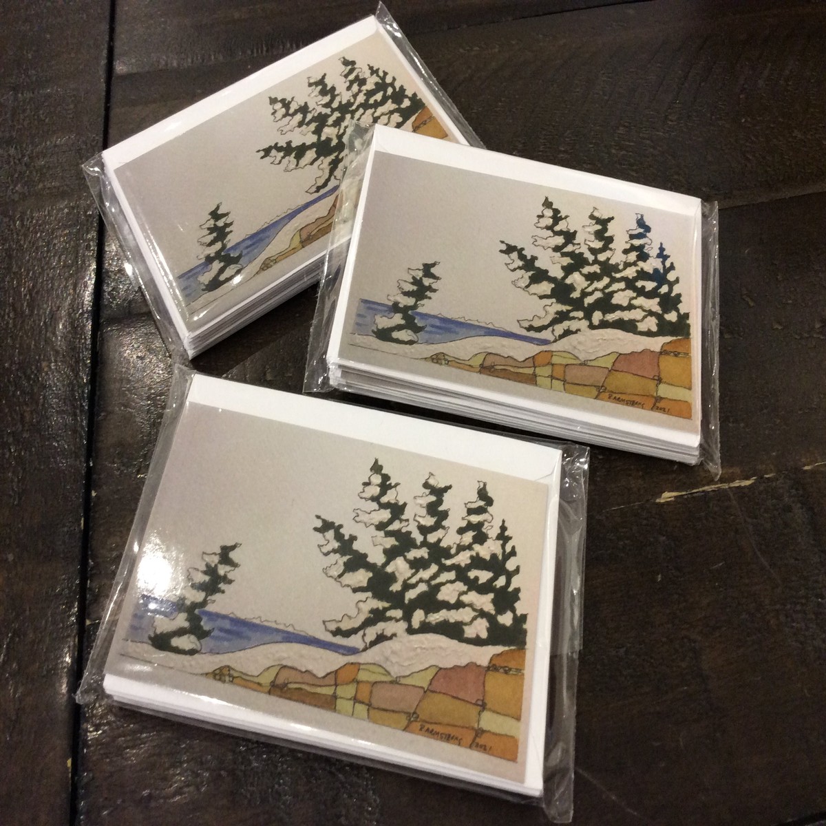 Gift Card Packs 8 cards w envelopes by Richard Armstrong