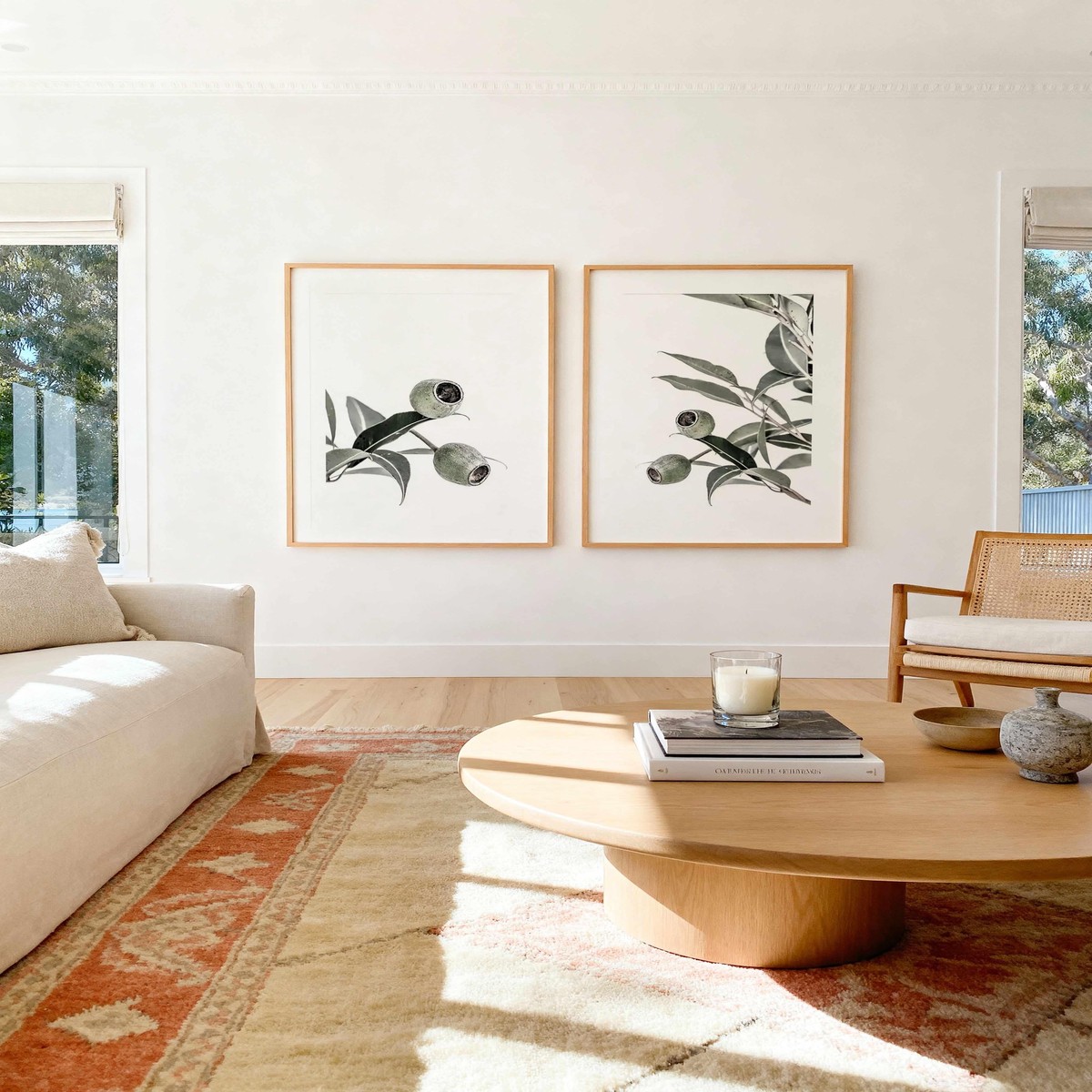 In The Gumtrees I II Art Print Set of 2 Matching Wall Art