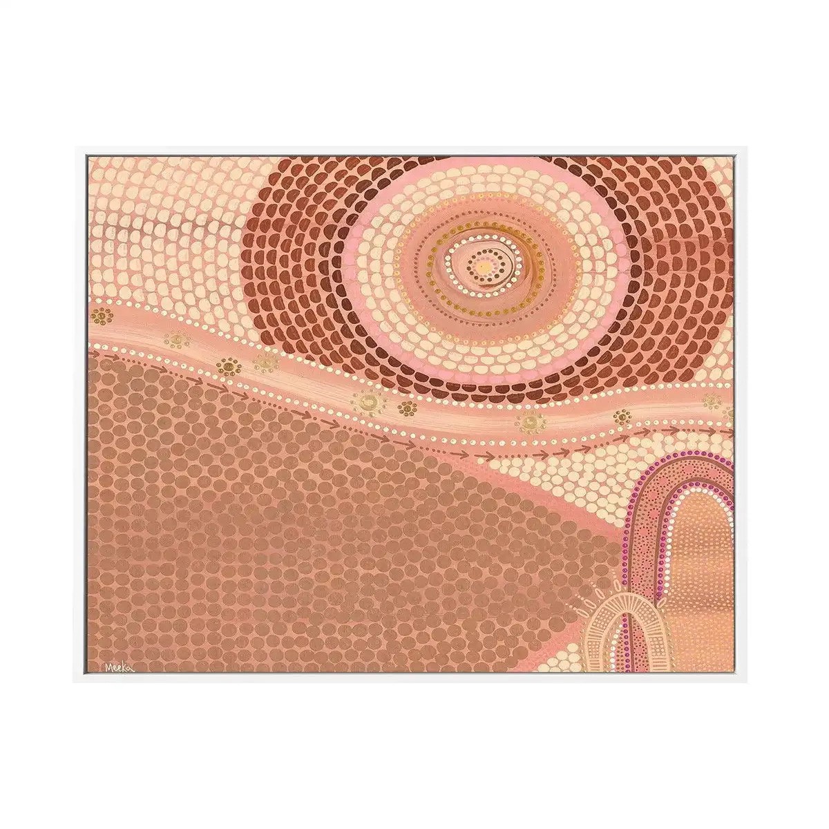 A Familys Journey SQ by Domica Hill Framed Canvas Art Print