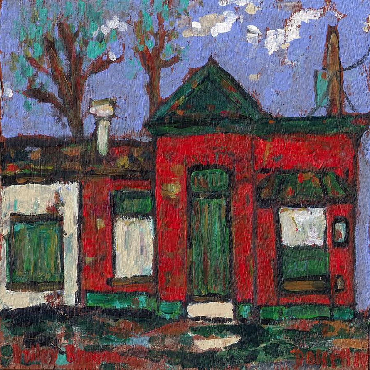 Bailey Broom - original oil on panel by David Dossett