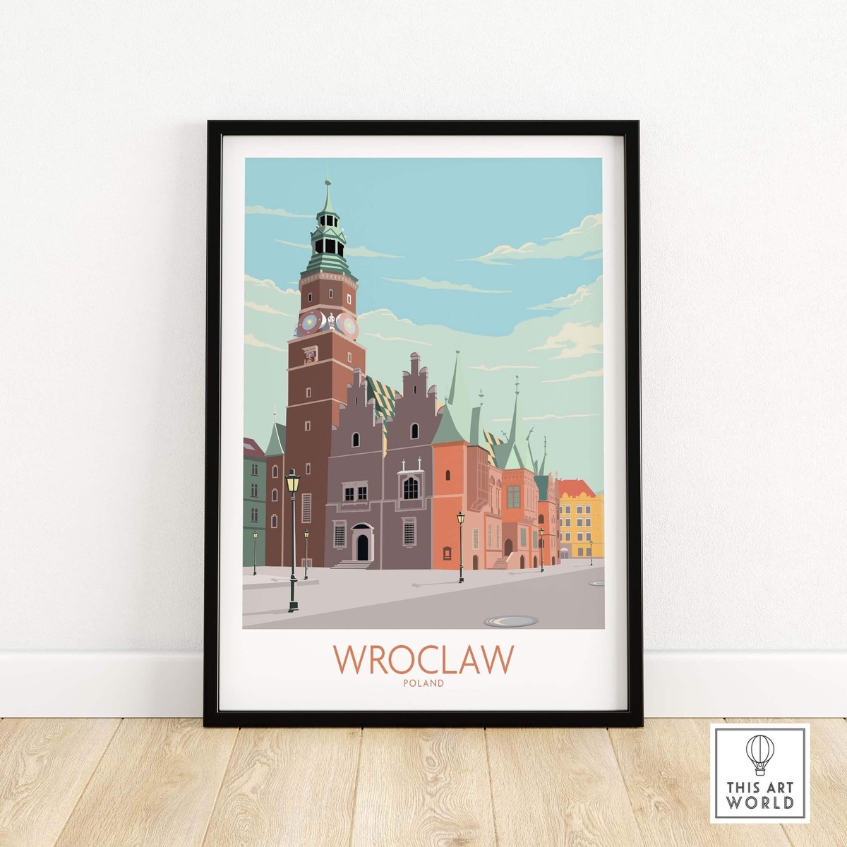 Wroclaw Print Poland Travel Poster