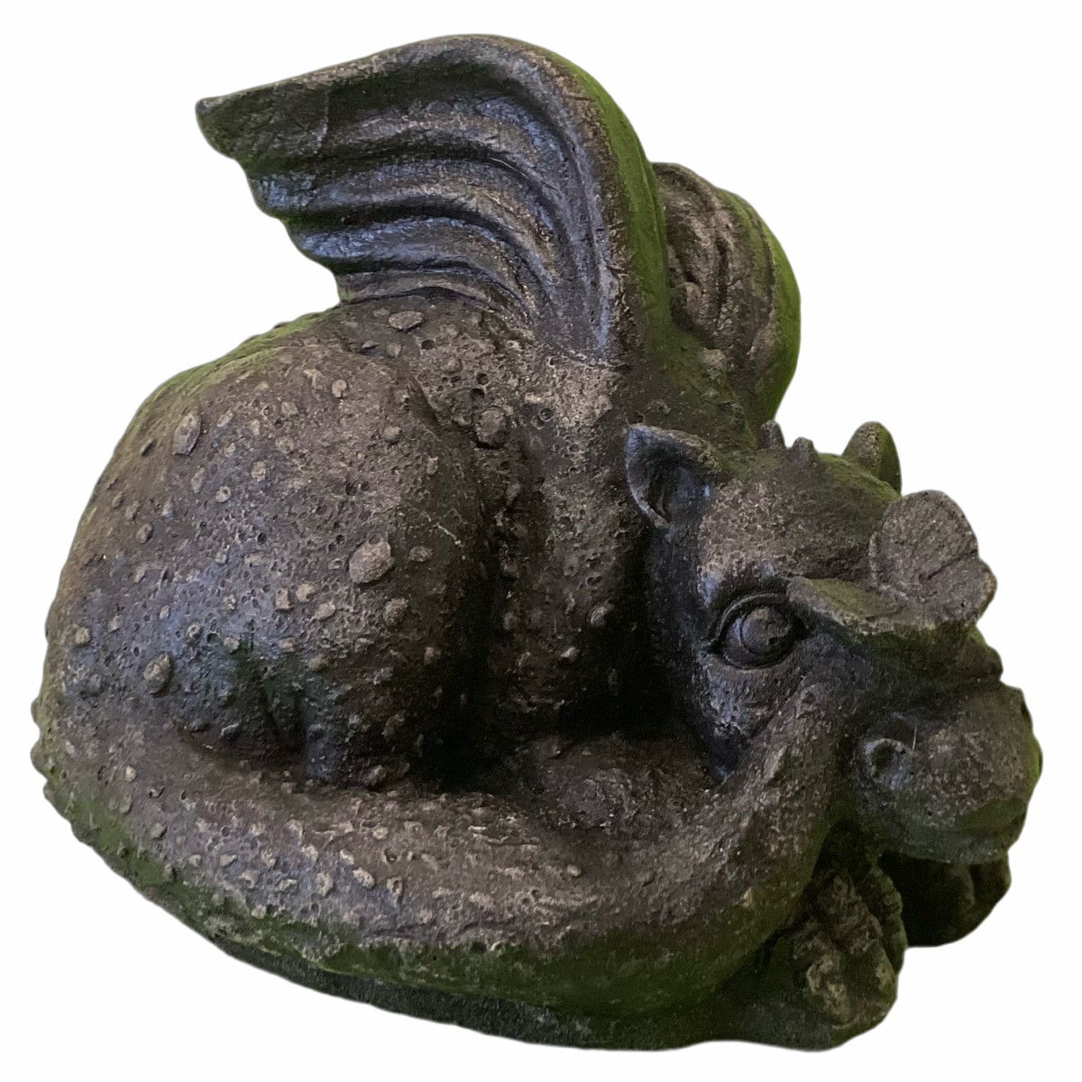 Baby Dragon Chester with butterfly statue
