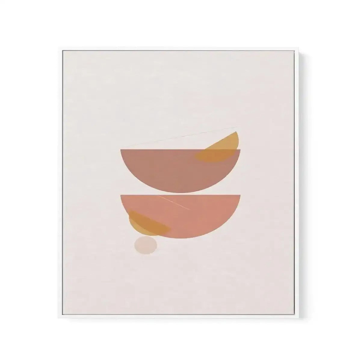 Abstract Sienna II Framed Canvas Art Print