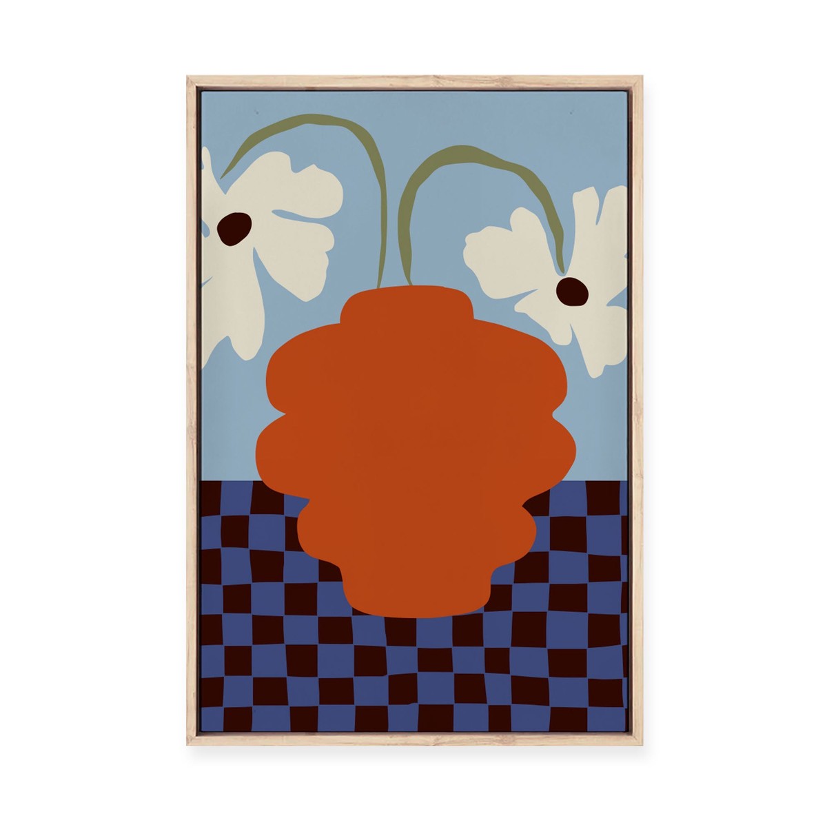 Blooming Dropping Framed Canvas