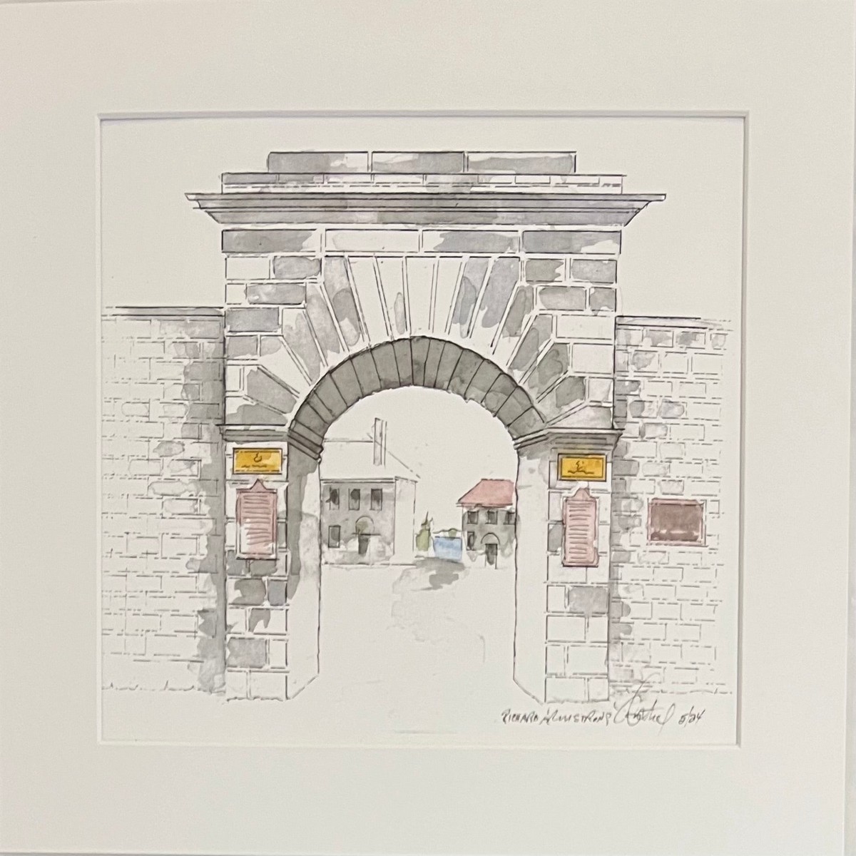 Entrance to Fort Frontenac - 11 x 14 Print by Richard Armstrong