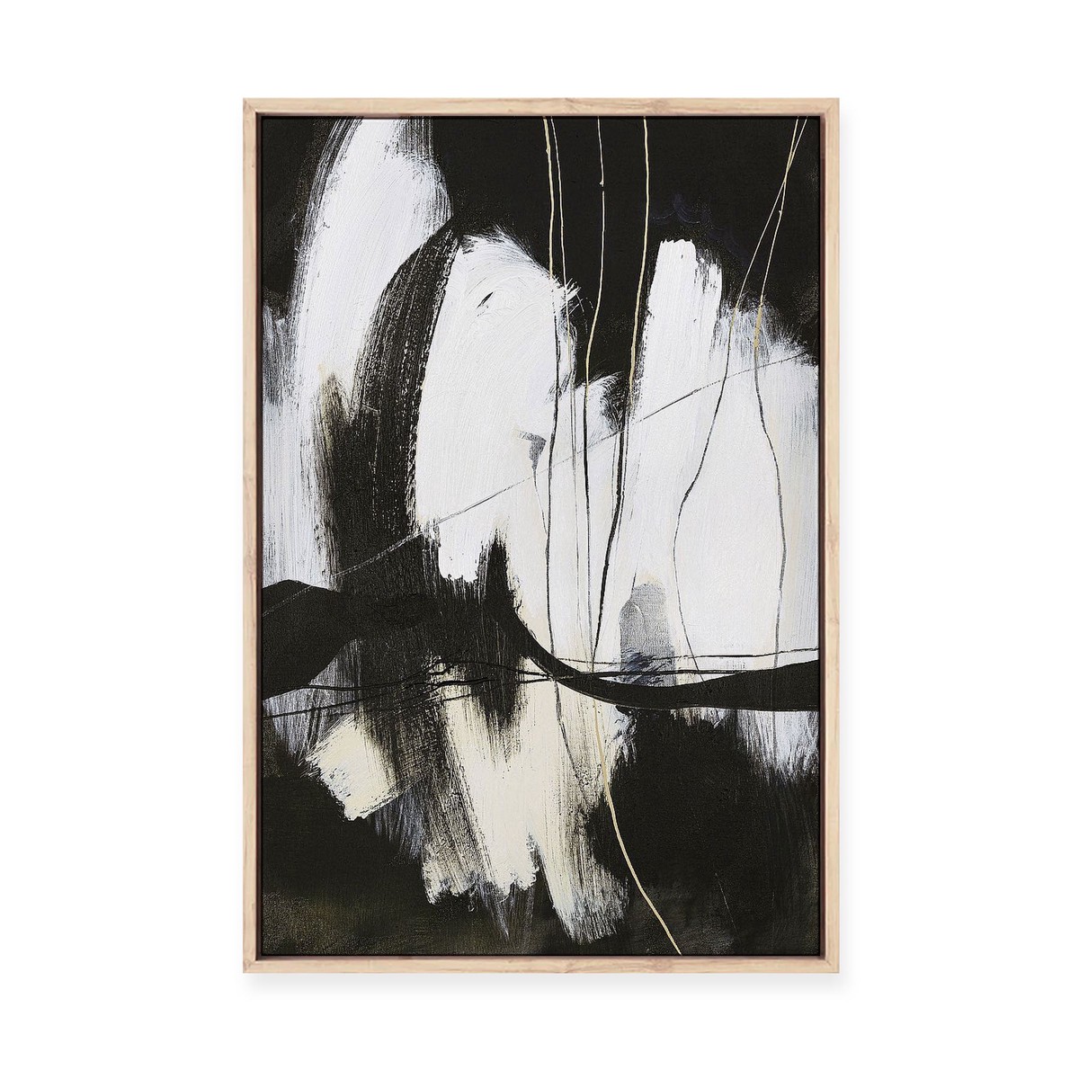 Behind Lines Framed Canvas