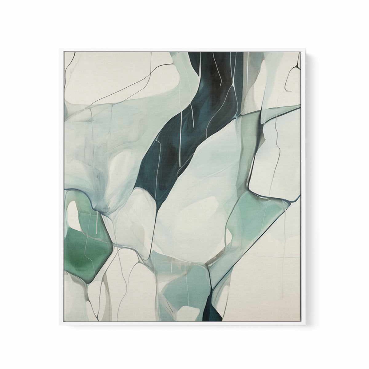 Abstract Seaglass I Framed Canvas Art Print