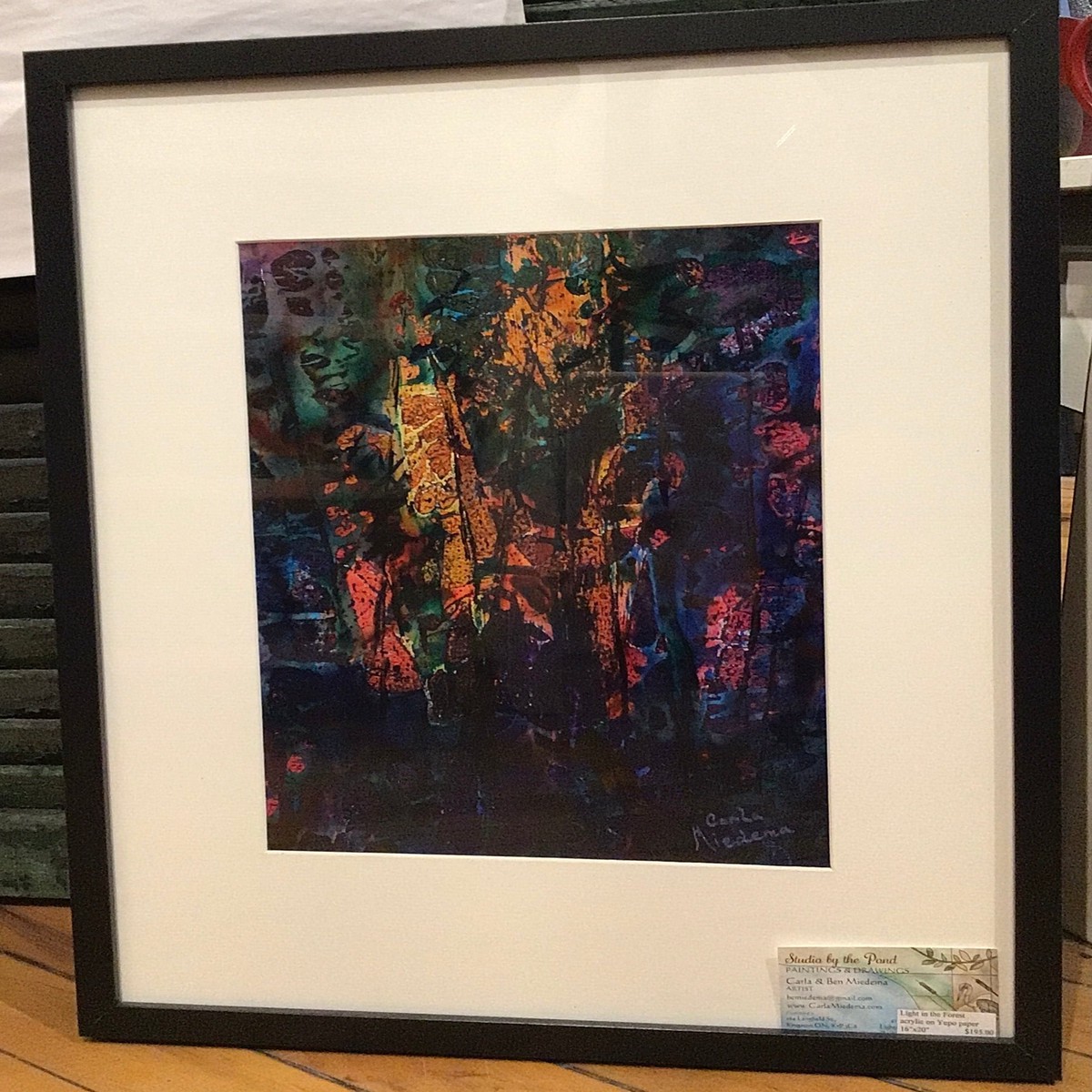 Light in the Forest - original painting by Carla Miedema