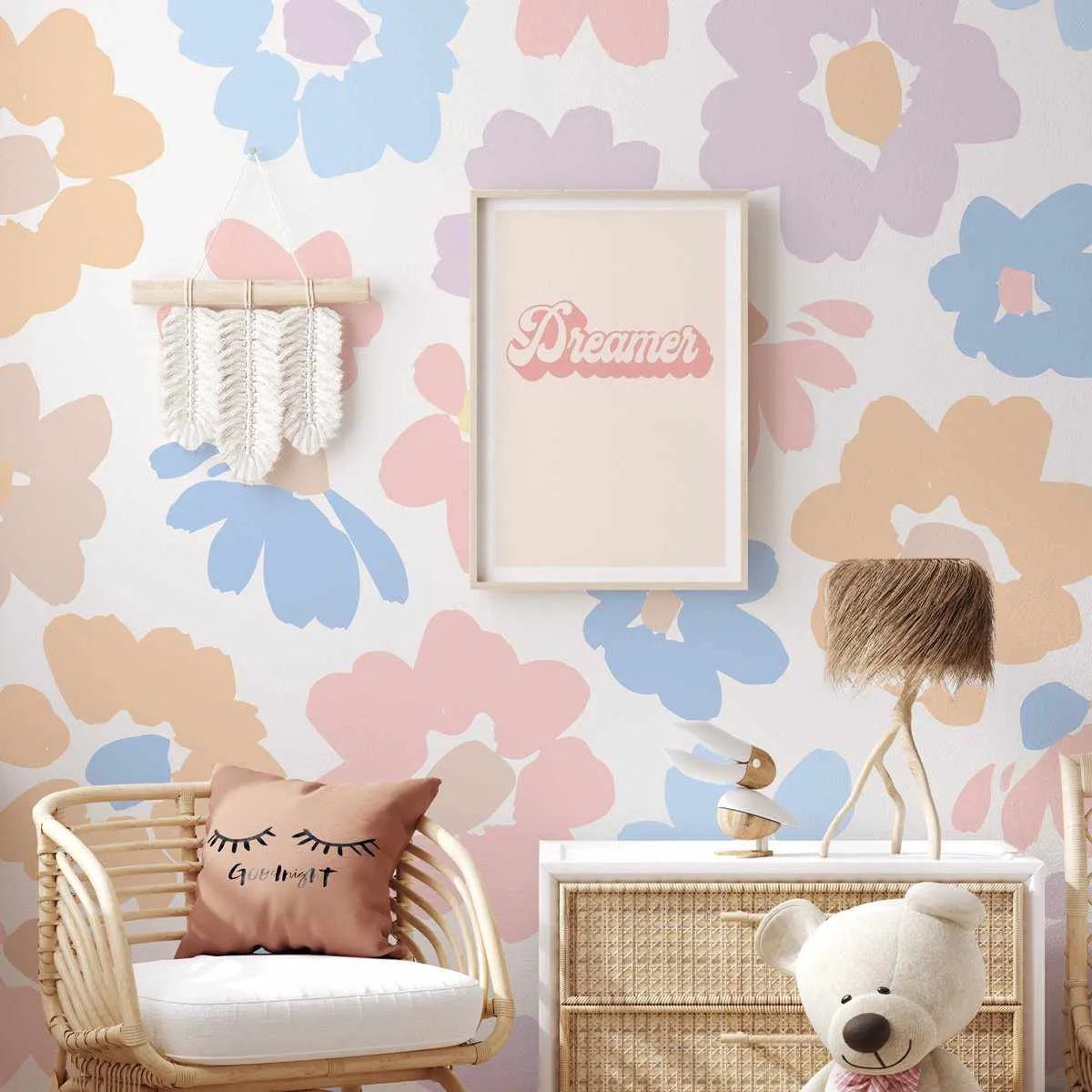 Vanilla Fields Flower Wallpaper
