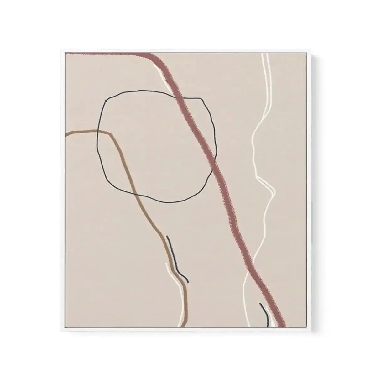 Abstract Series III Framed Canvas
