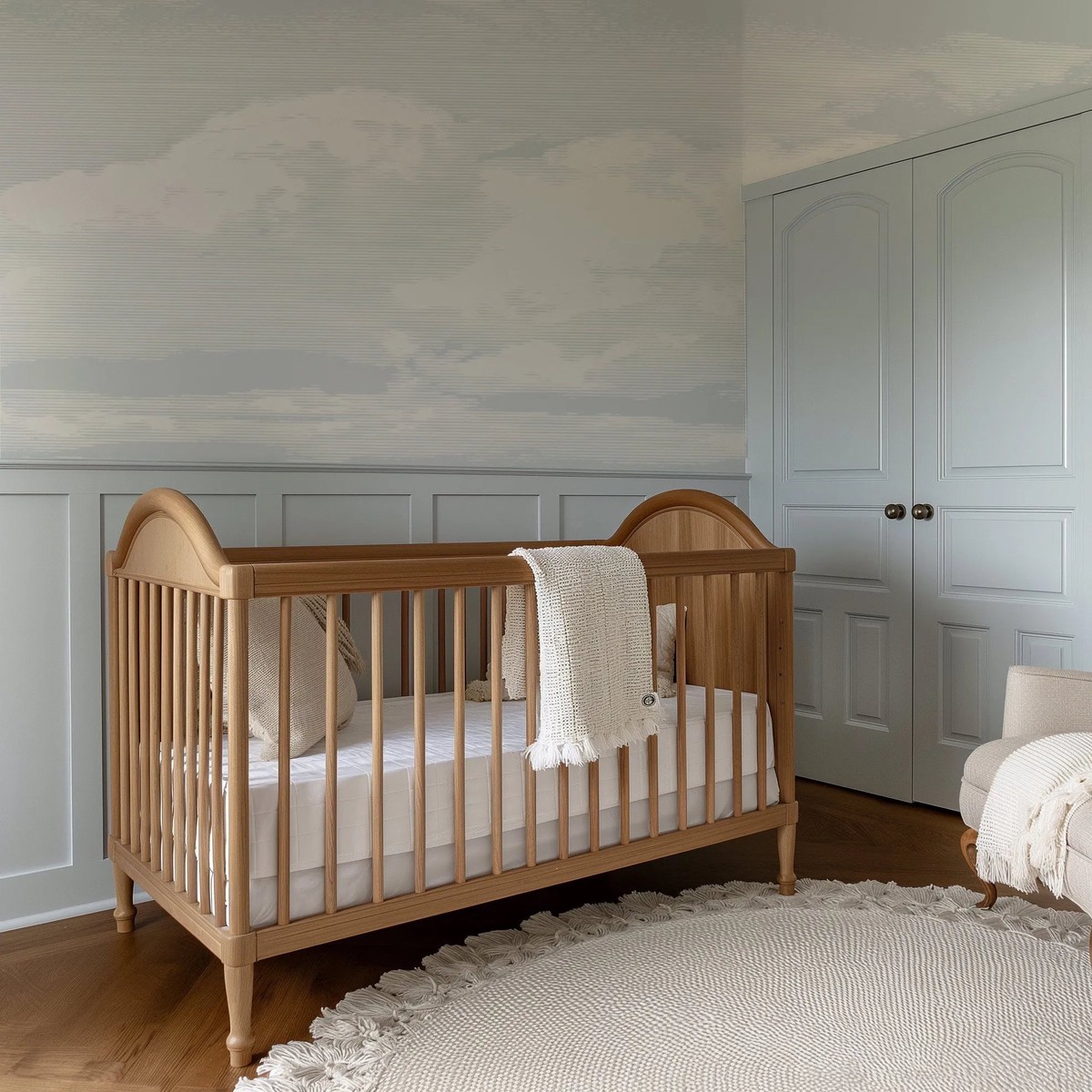 Vintage Clouds Wallpaper Mural