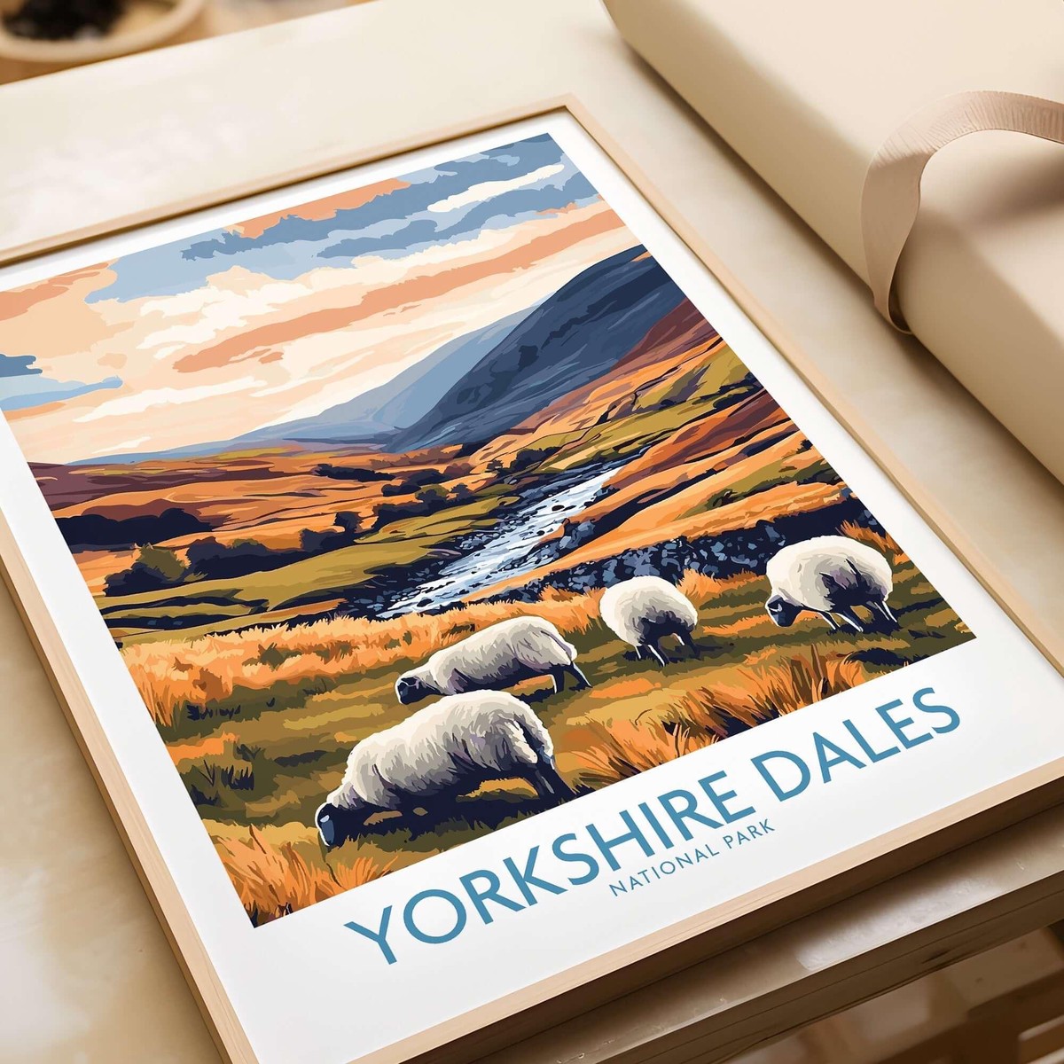 Yorkshire Dales National Park England Travel Poster