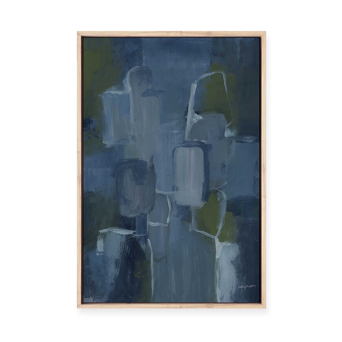 Blue Jean Baby I Framed Canvas