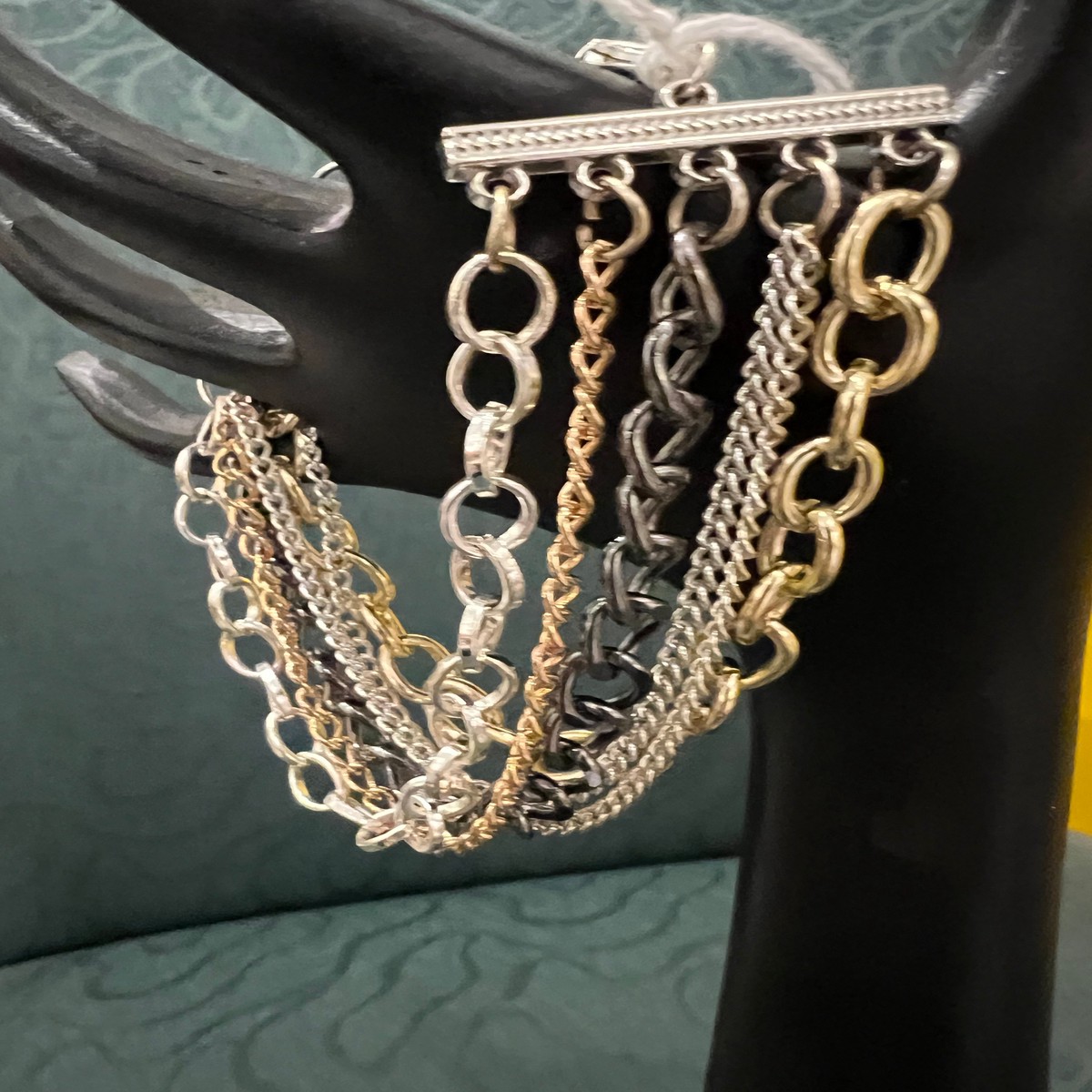 Mixed Chain Bracelet by Rebecca Coutlee