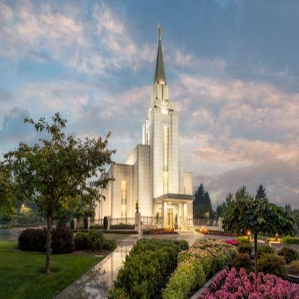 Vancouver BC Temple - Vancouver Covenant Path by Robert A Boyd
