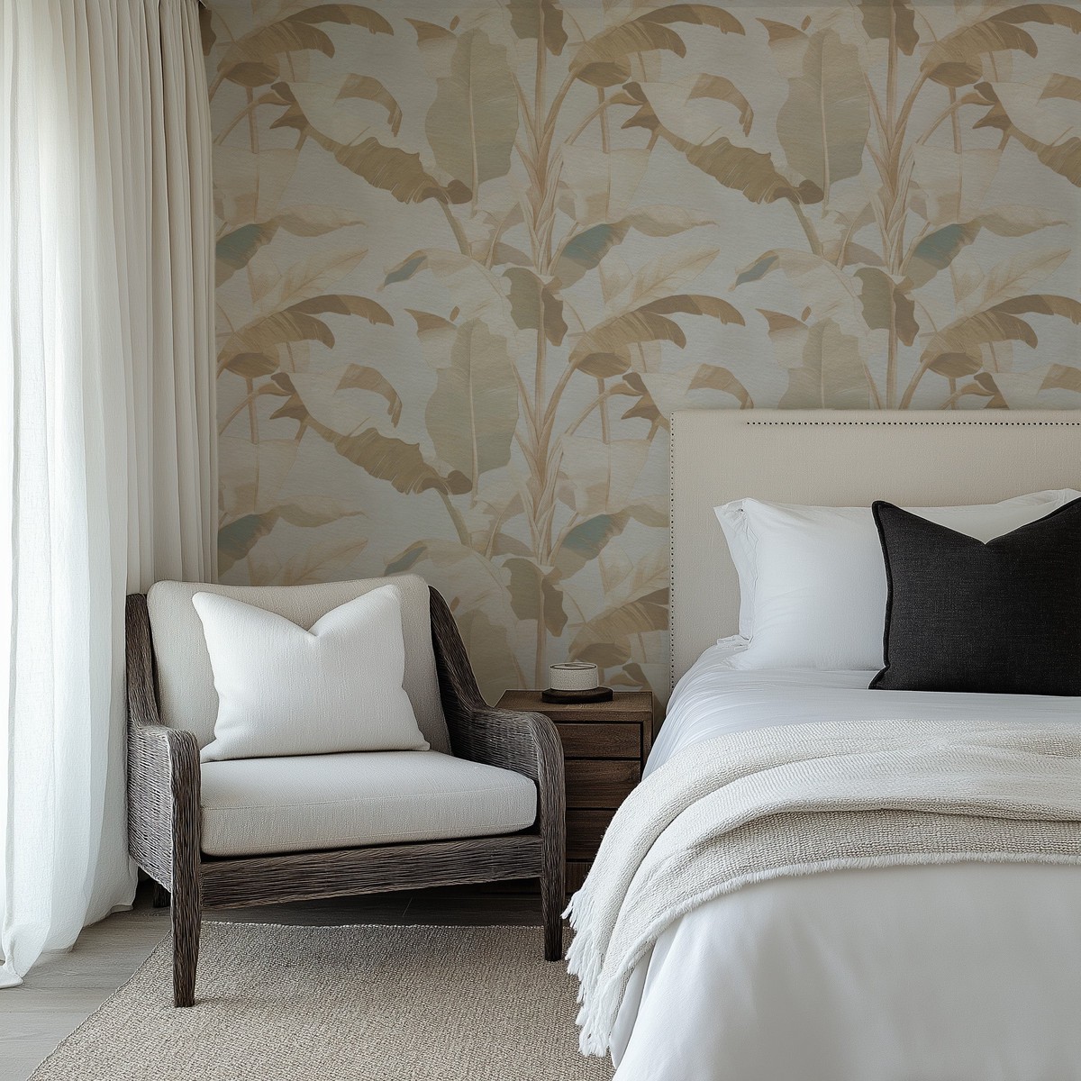 Noosa Banana Palms Commercial Vinyl Wallpaper