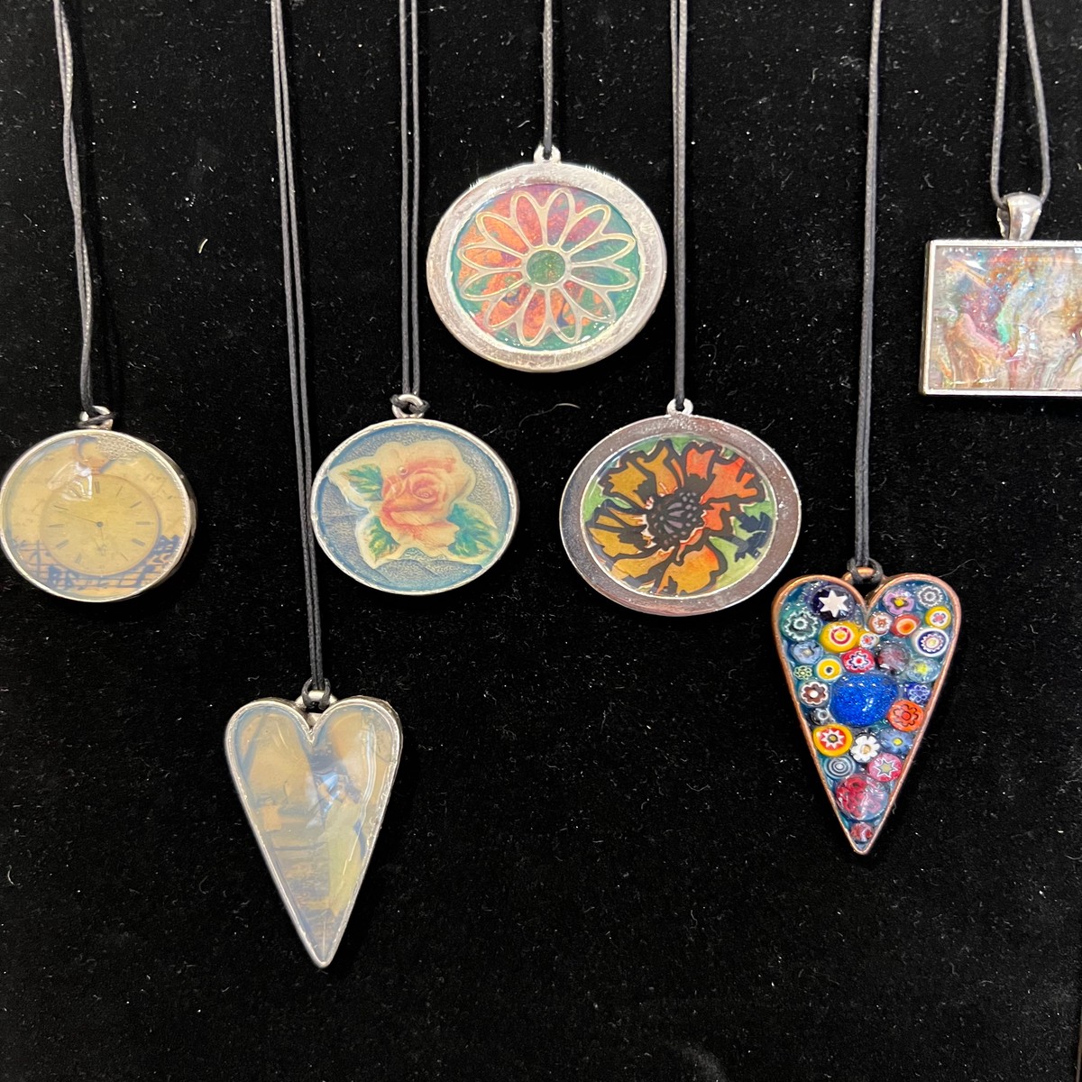 Acrylic Skin and other Pendants - by Leslie Welfare