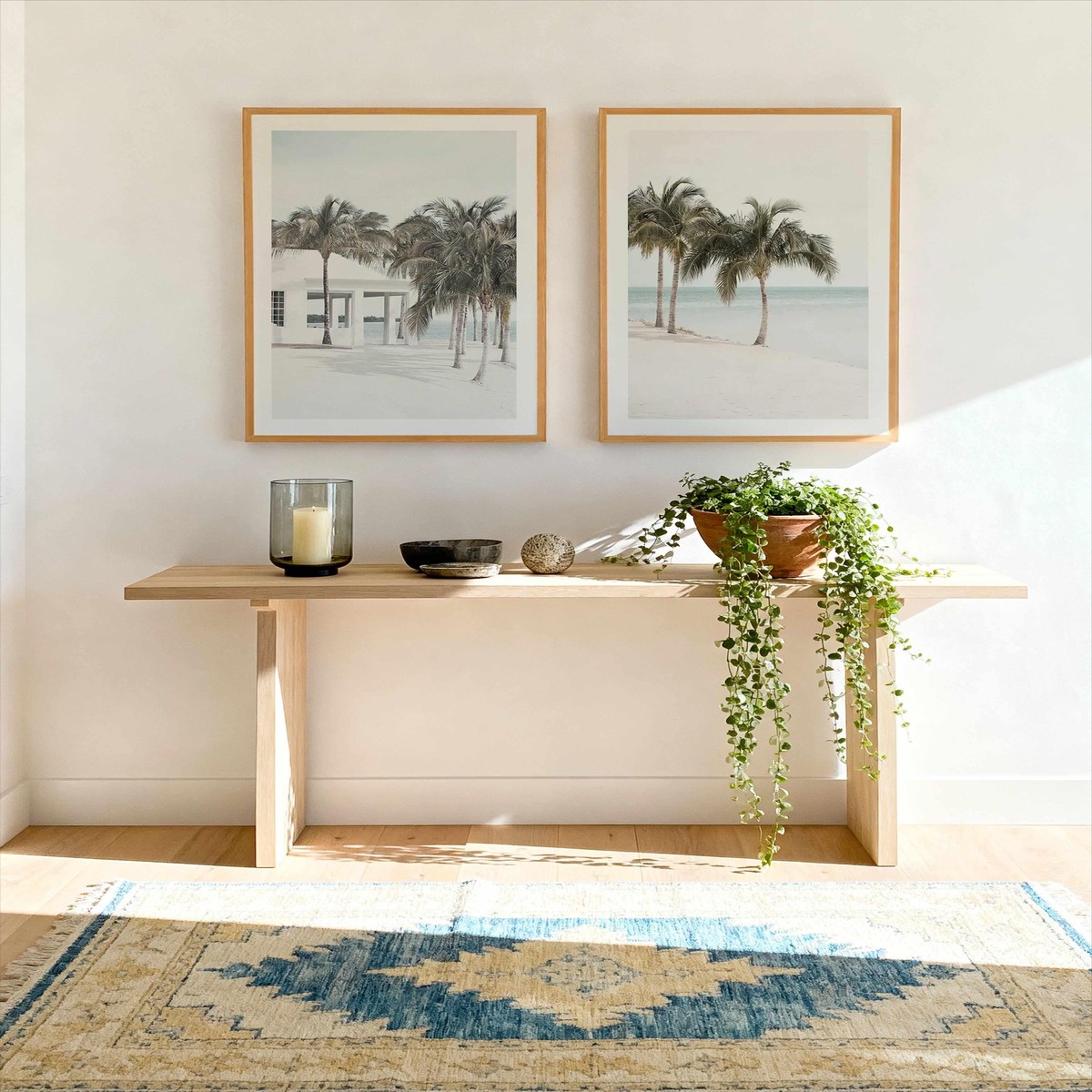 Pacifico II Island Palms Art Print Set of 2 Matching Wall Art