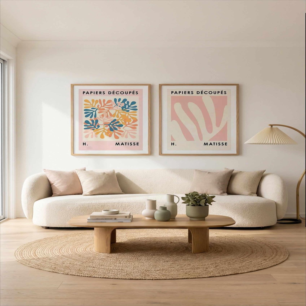 La Papiers Decoupes No II III Art Print Set of 2 Matching Wall Art