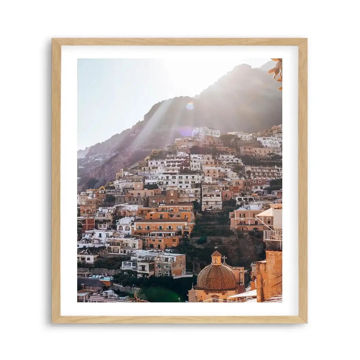 SALE 100 x 130 Positano Bliss PT by Louise Krause Art Print I Oak