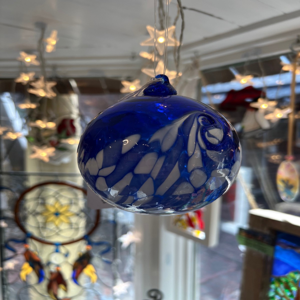 Kingston Glass Studio Swirling Friendship Ball
