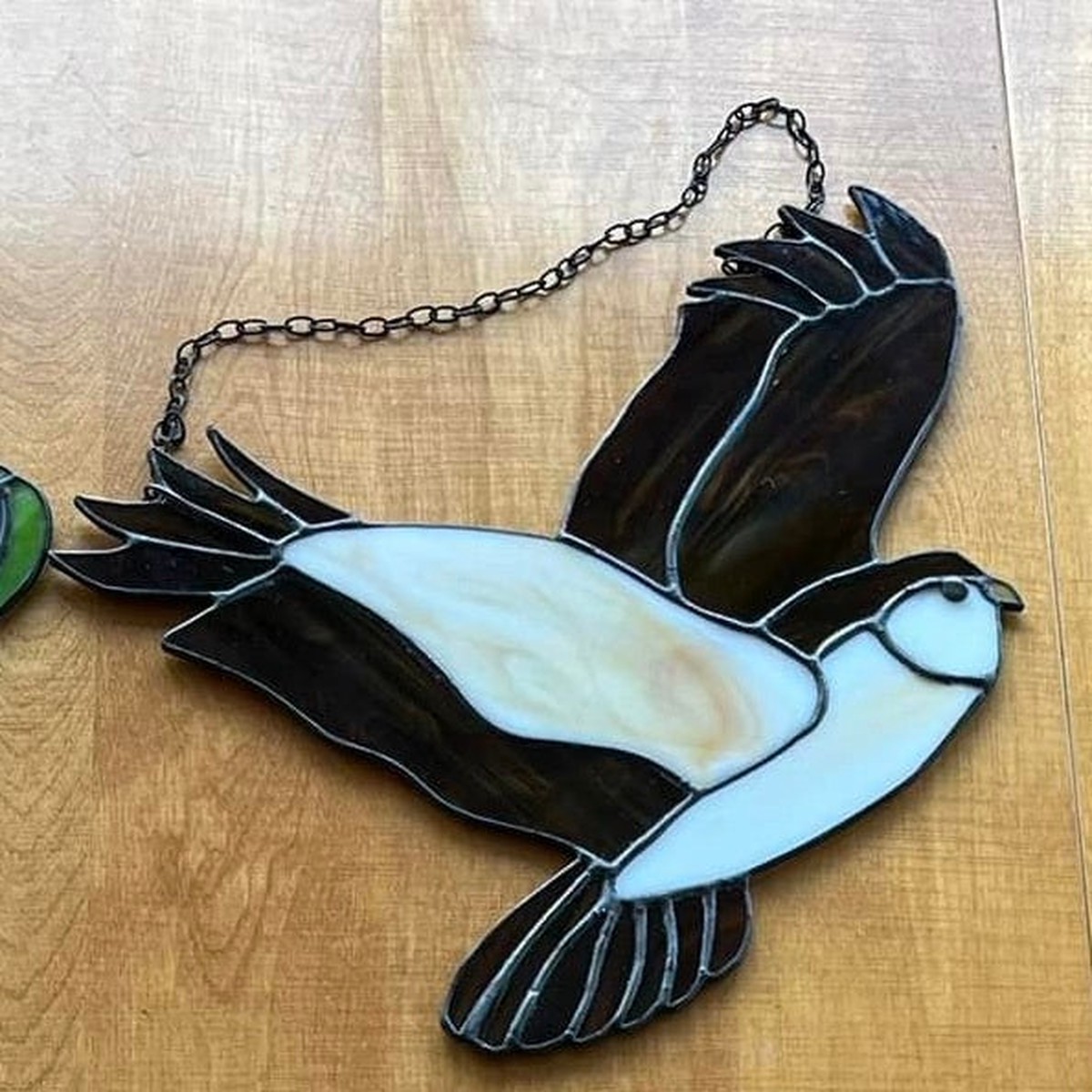 Our Cottage Glass Hawk in Flight