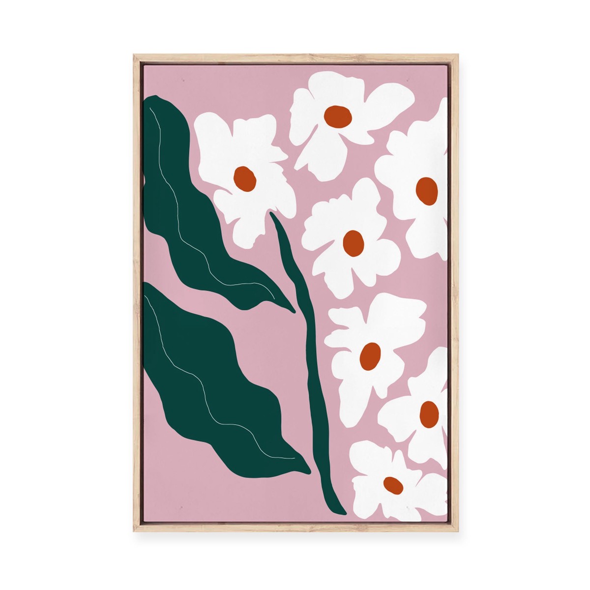 Blooming Flora Framed Canvas
