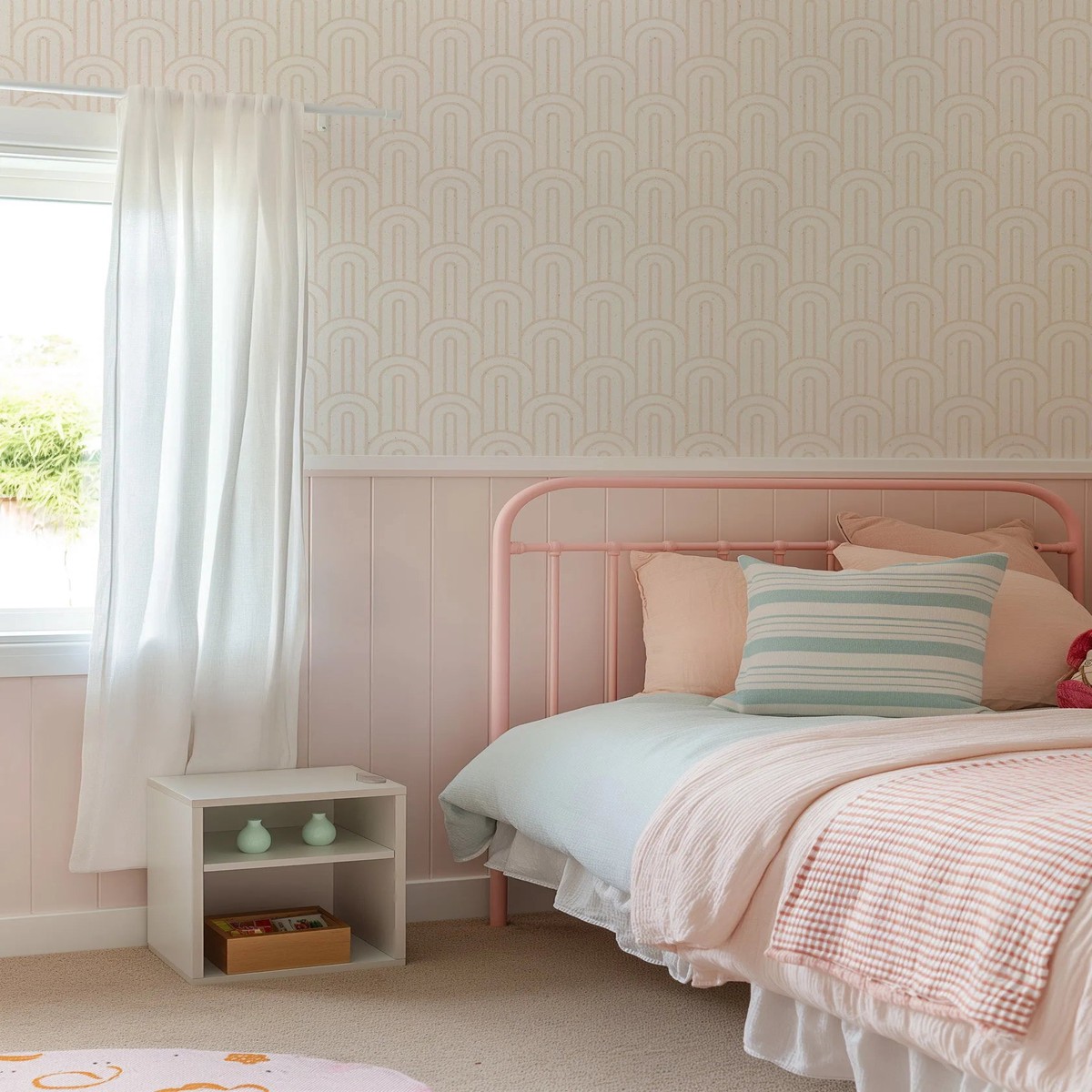 Bohemian Arches Almond Wallpaper