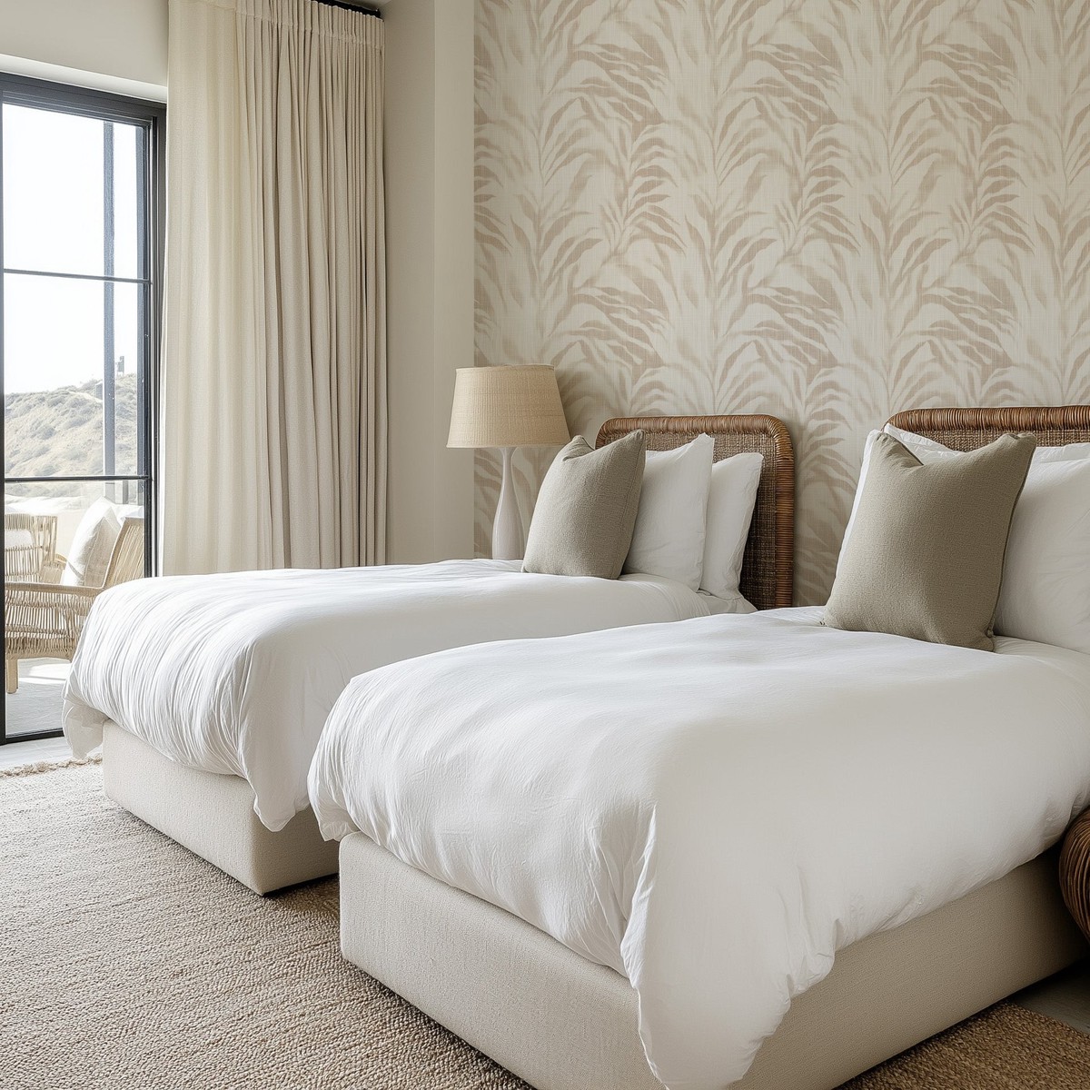 Key West in Beige Commercial Vinyl Wallcovering