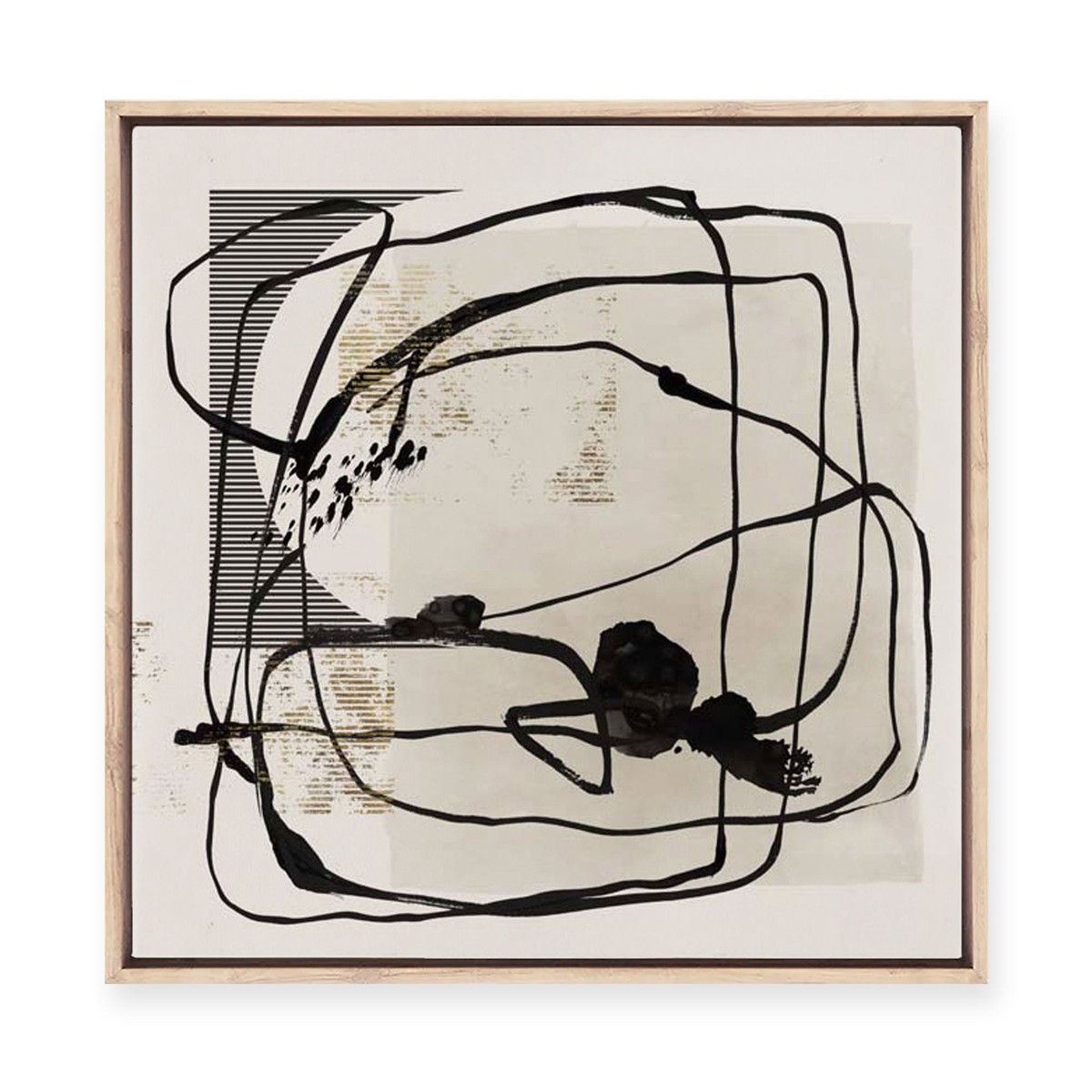 Blotted II Framed Canvas