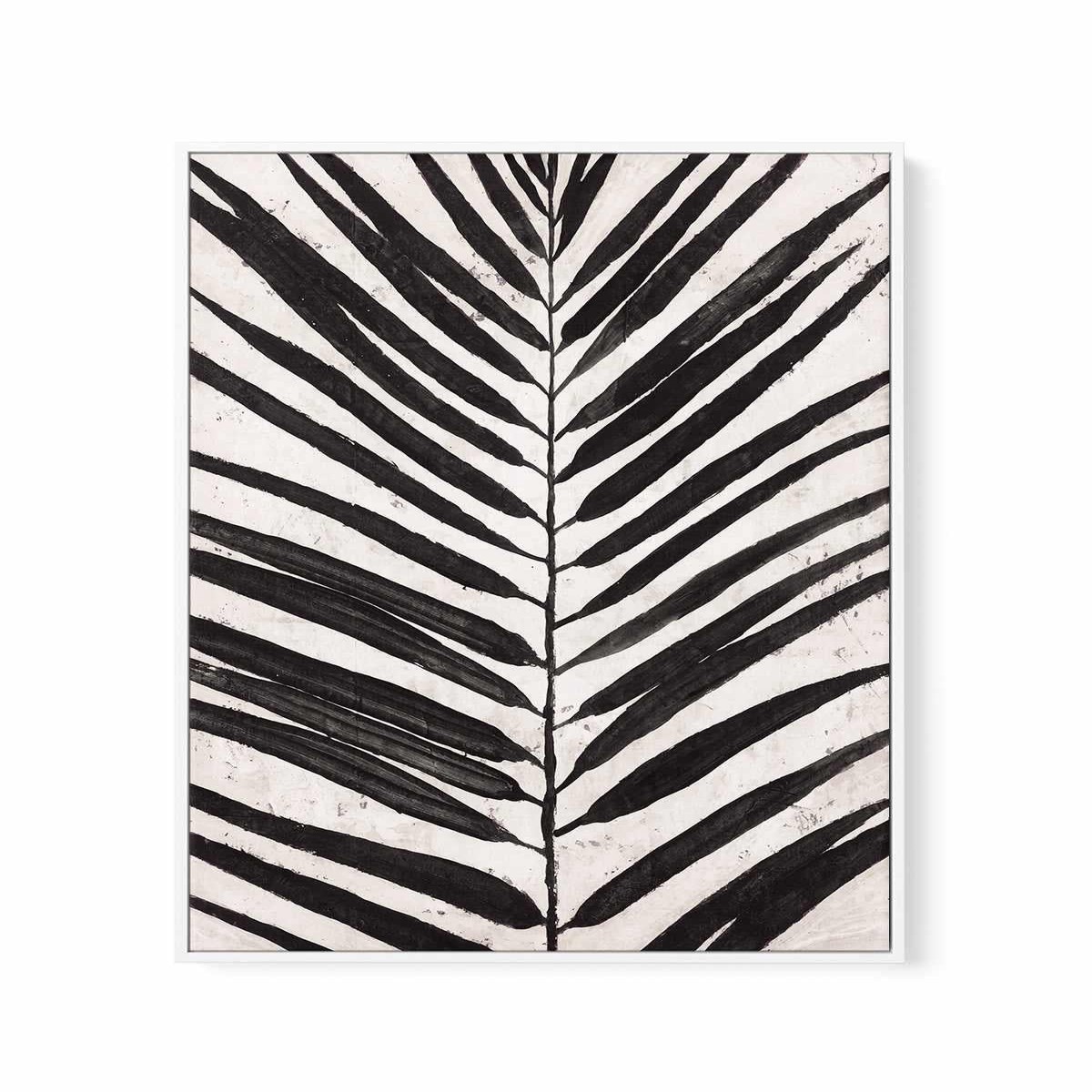 A Frond Framed Canvas Art Print