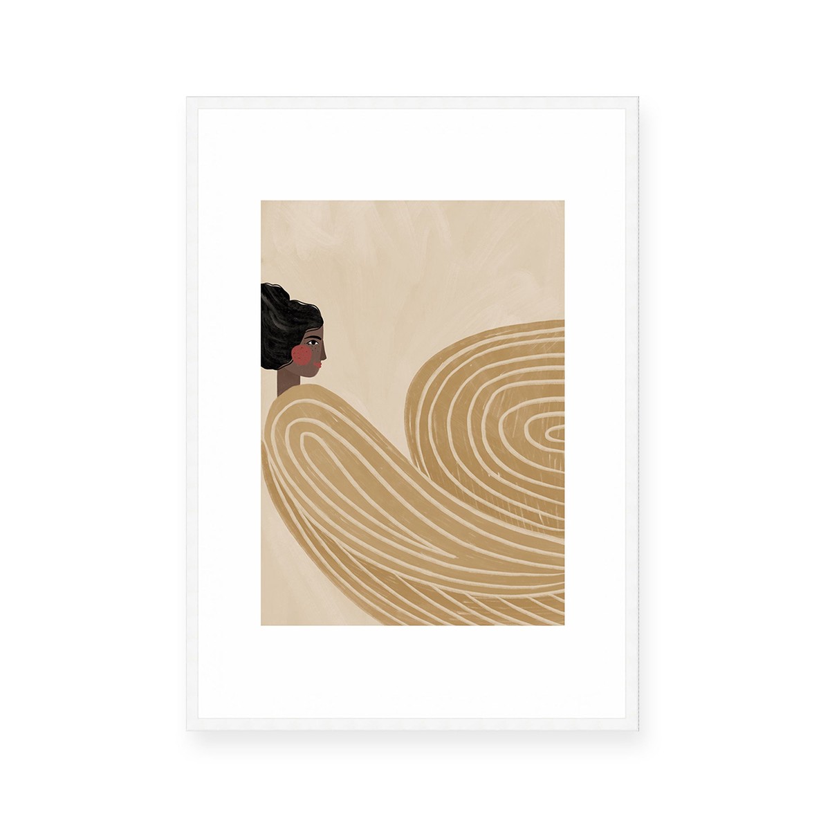 Woman with Yellow Stripes