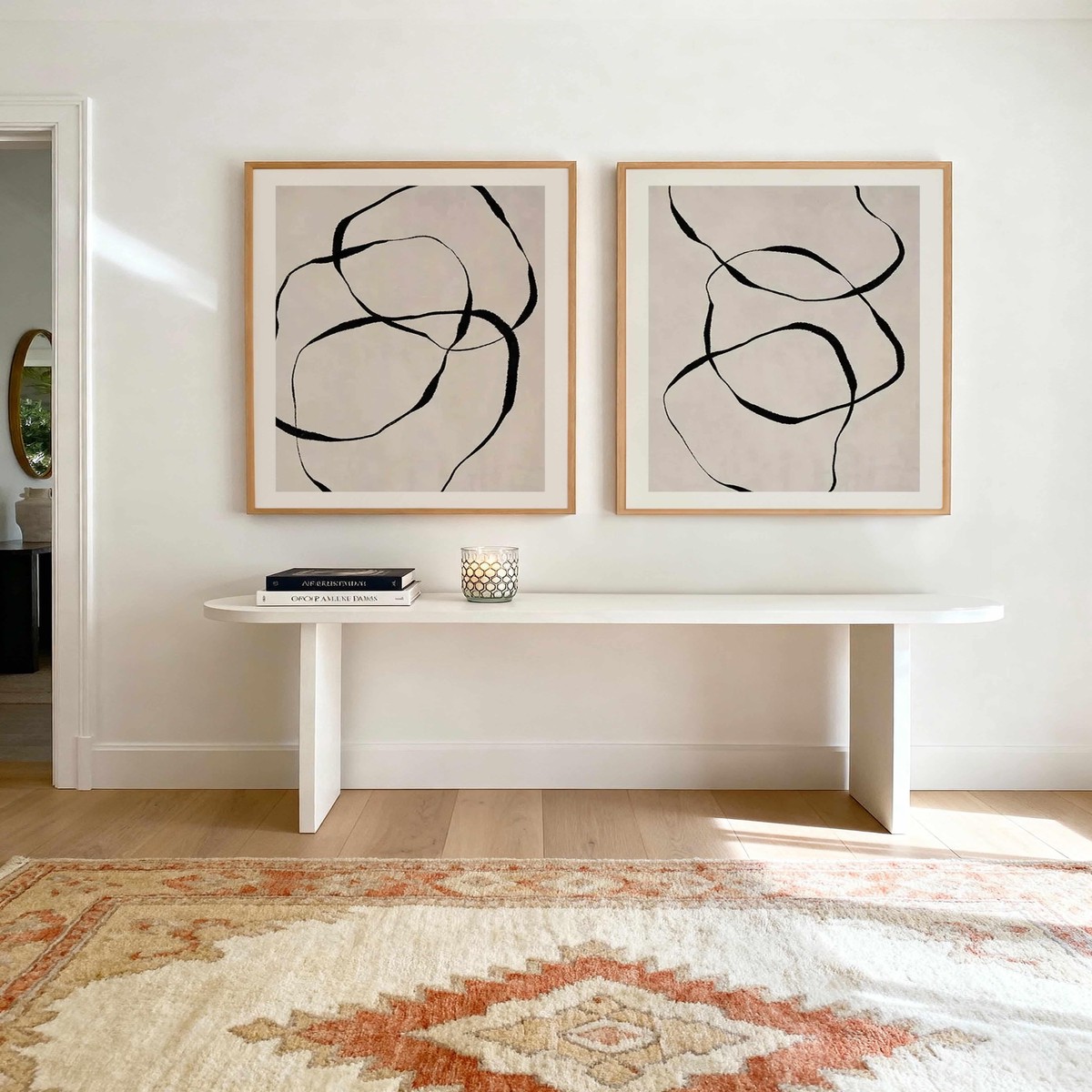Objects Line Art I II Art Print Set of 2 Matching Wall Art
