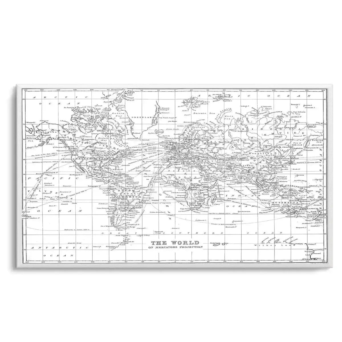 World Map Vintage II Art Print