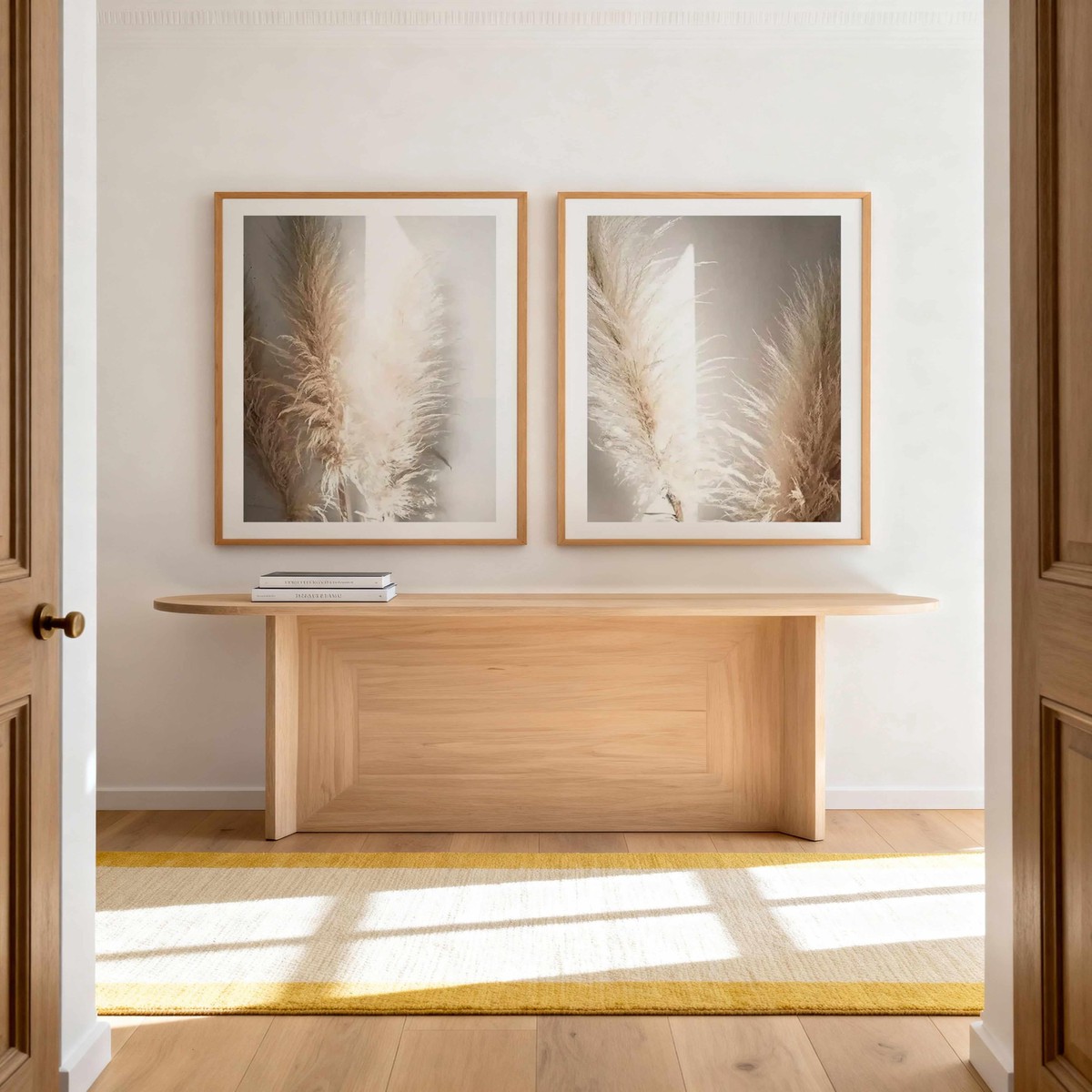 Pampas Ombres I II Art Print Set of 2 Matching Wall Art