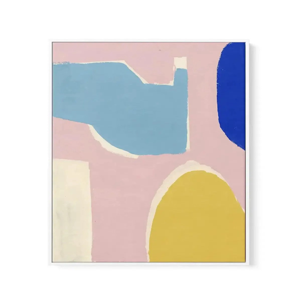 Abstract Opposites Attract II Framed Canvas Art Print