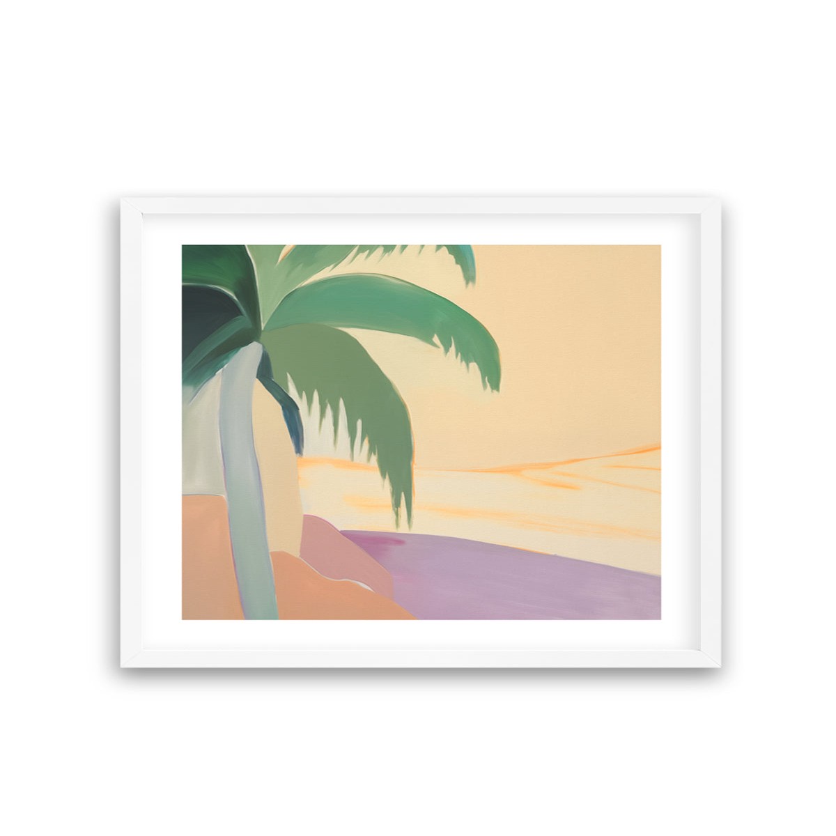 Isle de Palma White Framed Artwork CLEARANCE