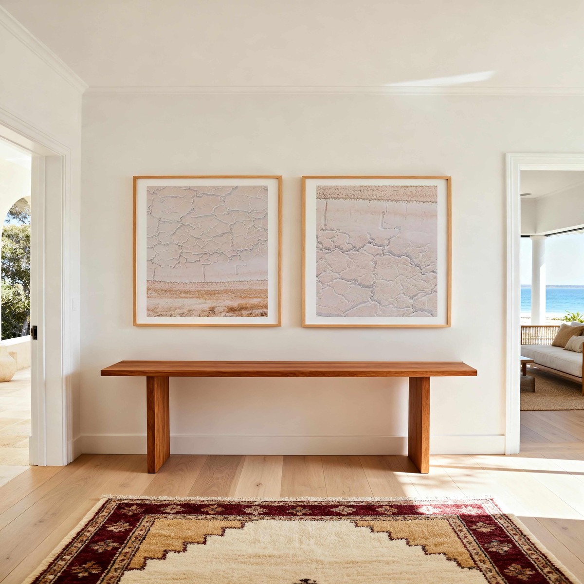 Our Blushing Land I II Art Print Set of 2 Matching Wall Art