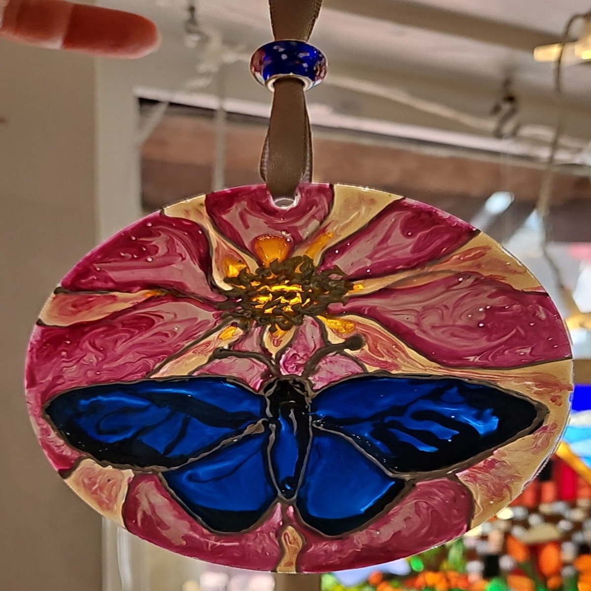 4 inch Suncatchers handpainted by Lucy De Sousa