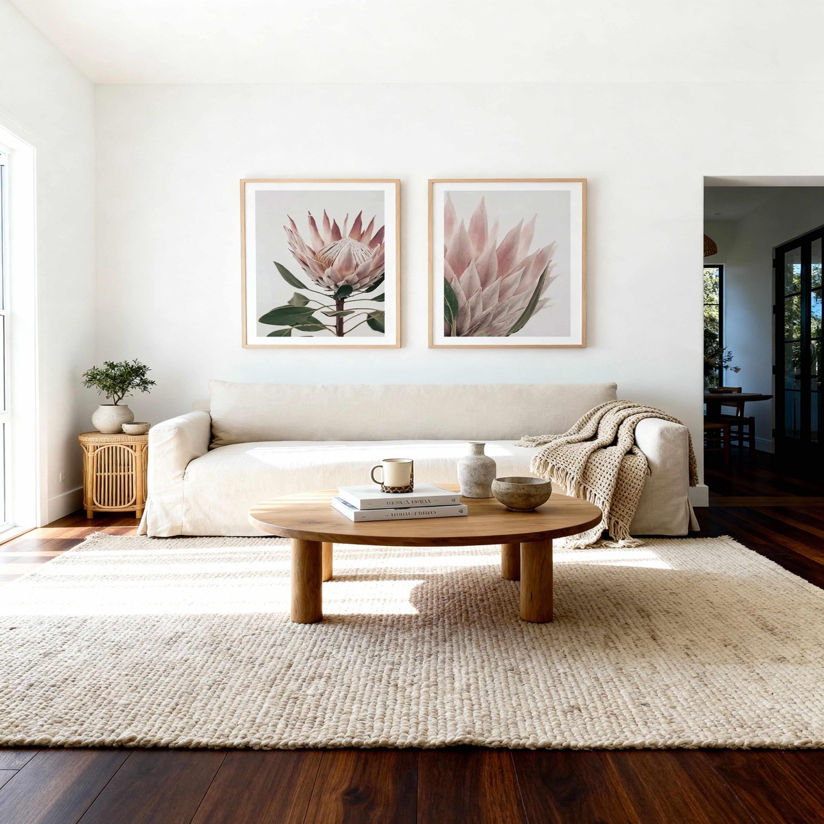 Protea in Overture I IV Art Print Set of 2 Matching Wall Art